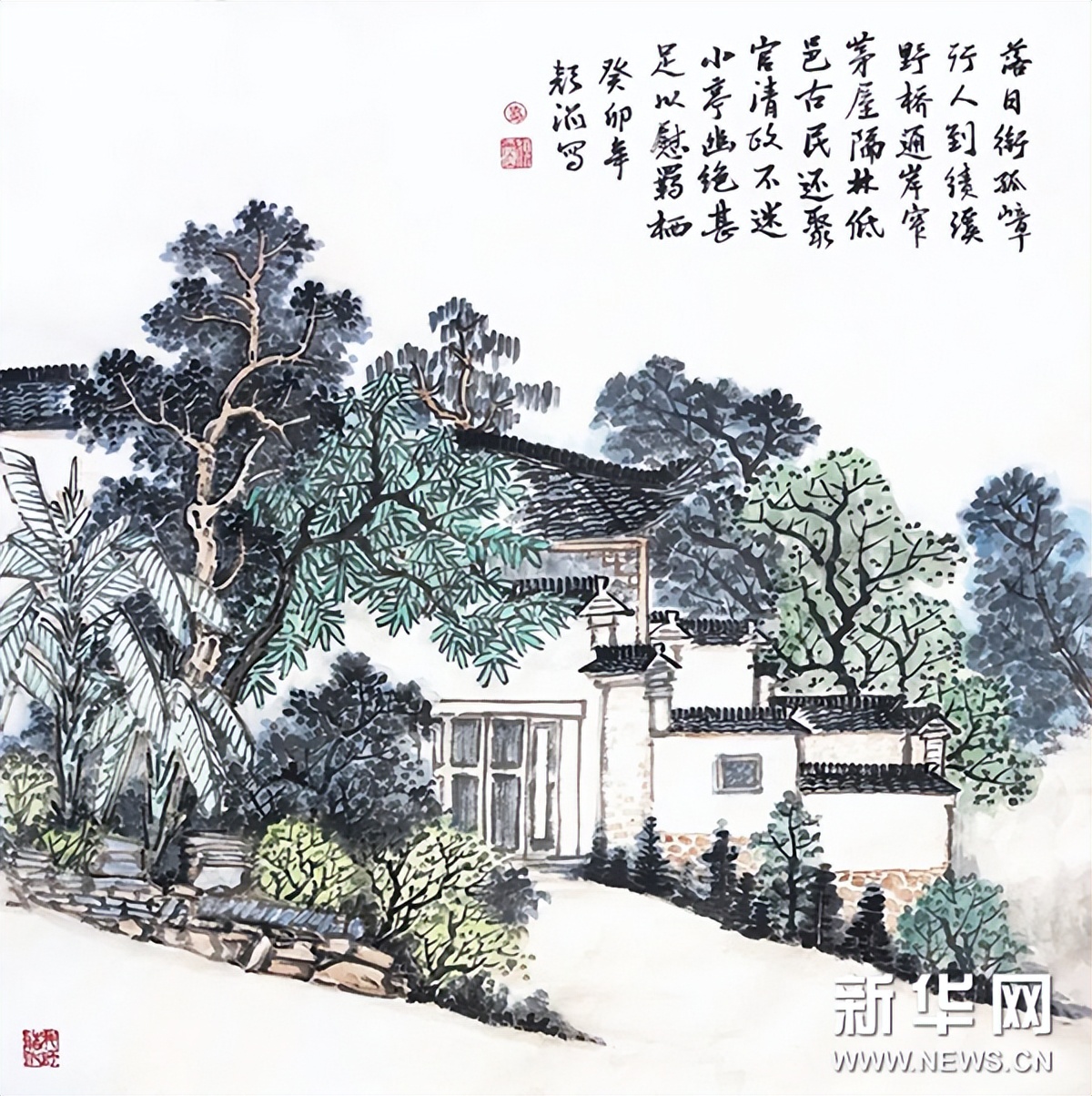 泾县中国山水画,泾县风景写生