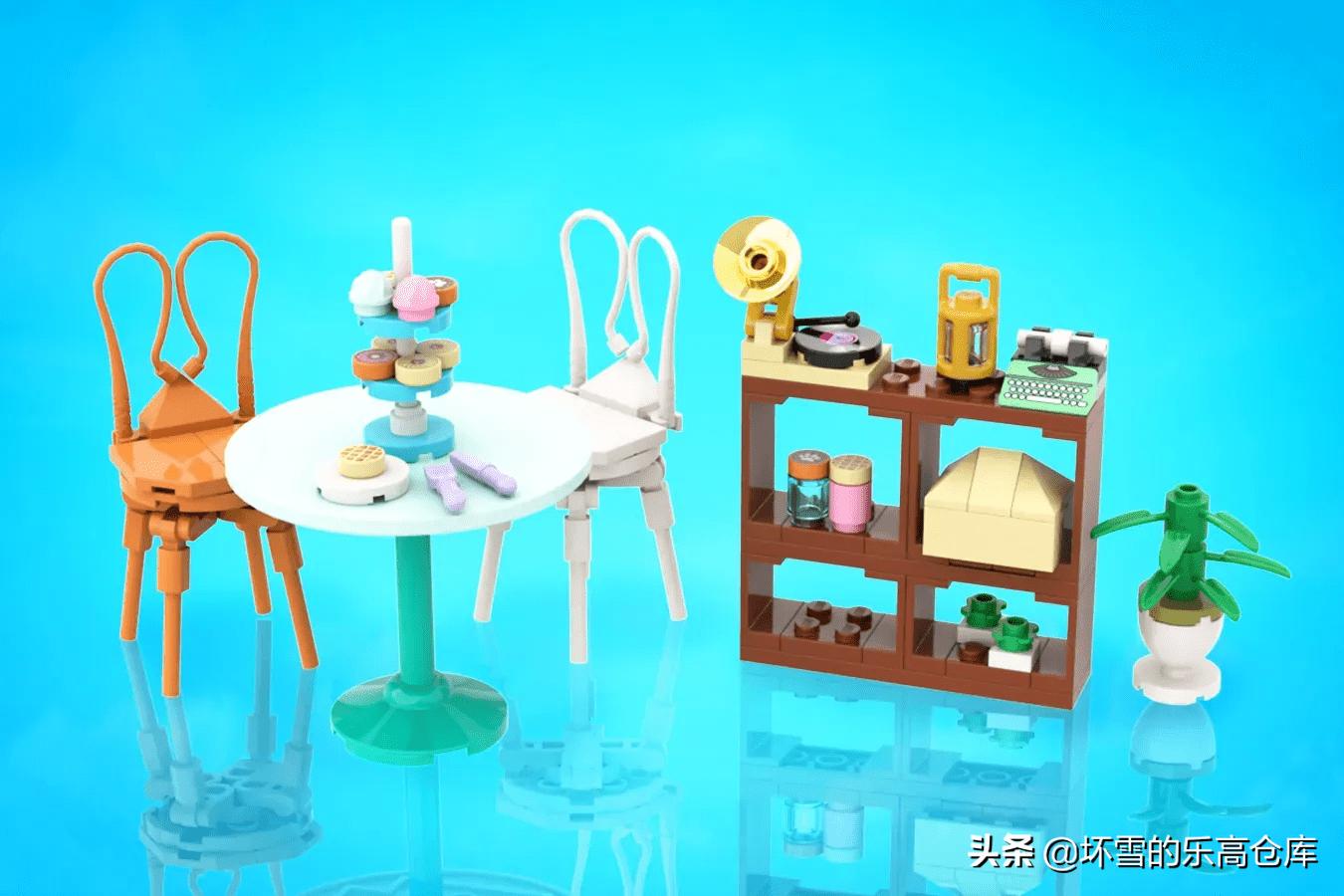 乐高转角咖啡厅内部,乐高甜品屋装修