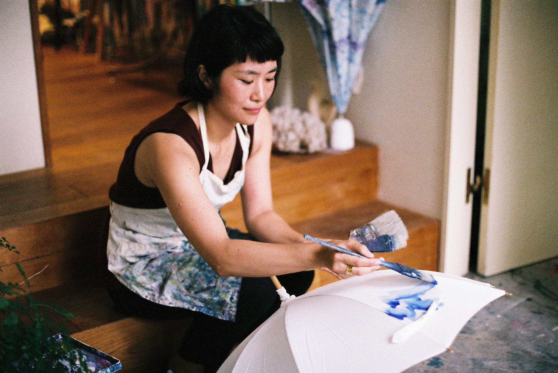 JDN日本设计网站作品太阳伞店“koshirael”把绘画融入雨伞的品牌