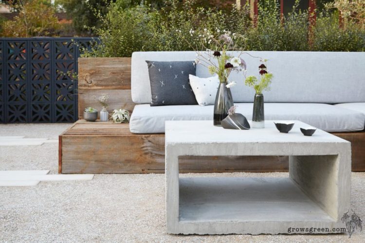 18平方花园庭院设计,花园混凝土亭子设计效果图