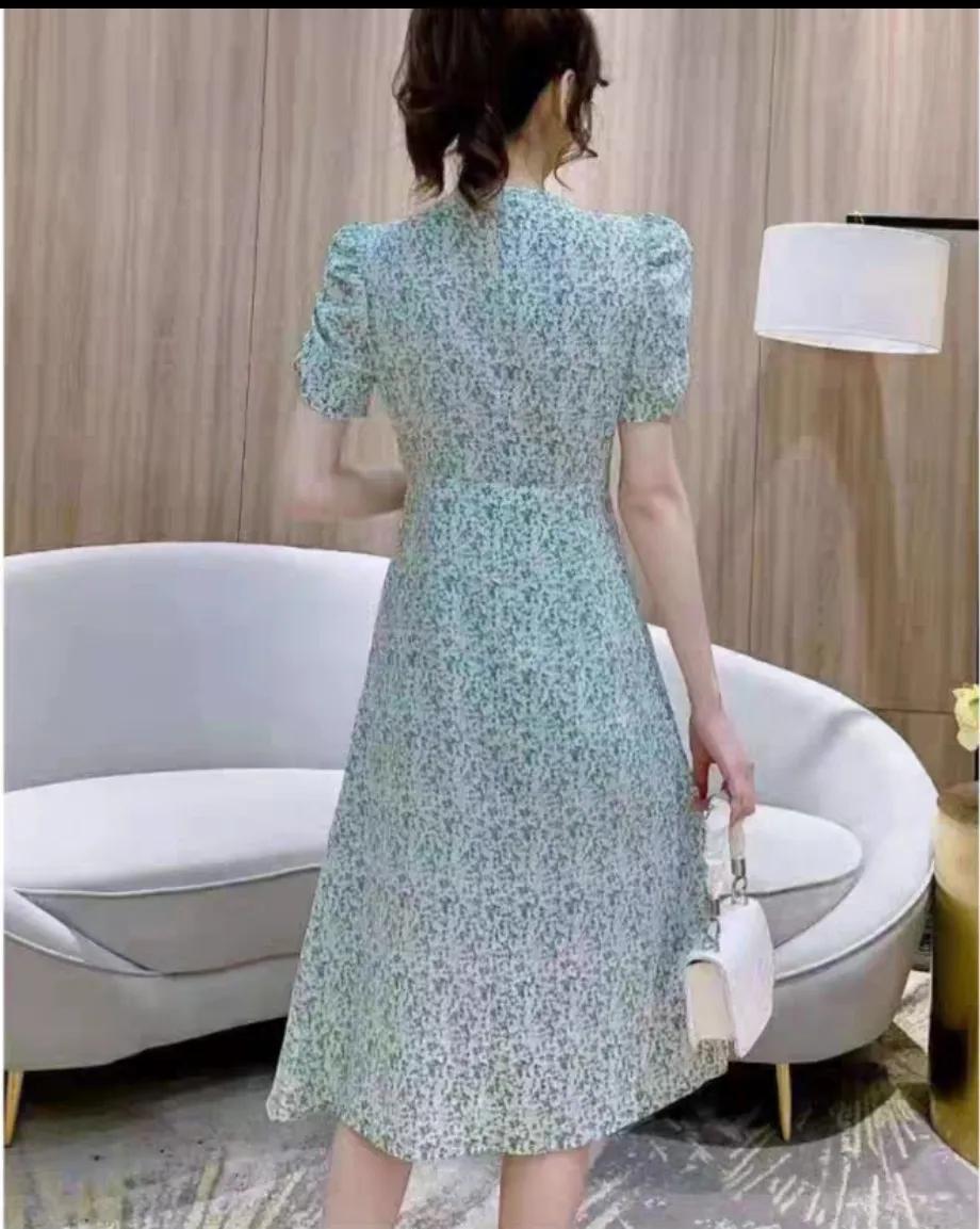 穿搭碎花连衣裙女,知性优雅大方简单女装夏季连衣裙