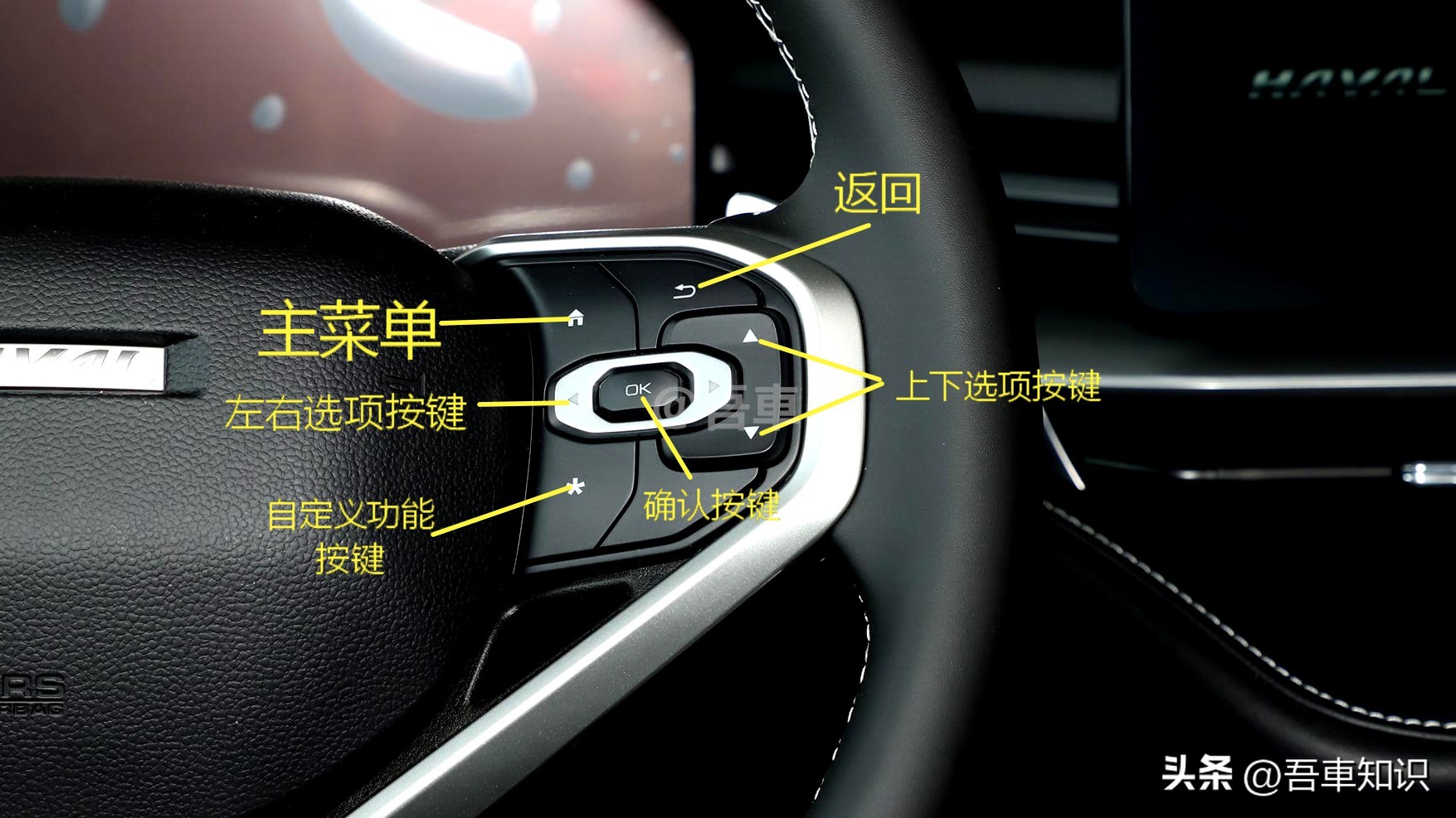 三代哈弗h6max车内油箱打开按键,哈弗h6冠军版车内后视镜功能介绍