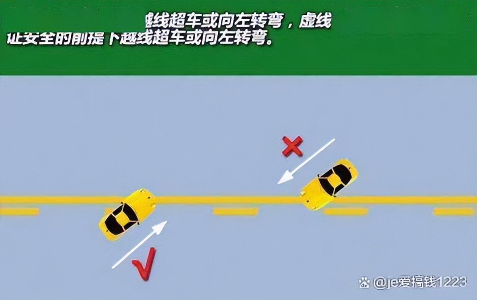 双黄线一边虚线是红灯可以掉头吗,掉头处双黄实线可以压线掉头吗