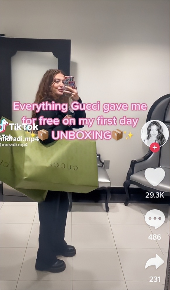 gucci上班视频,gucci员工发视频