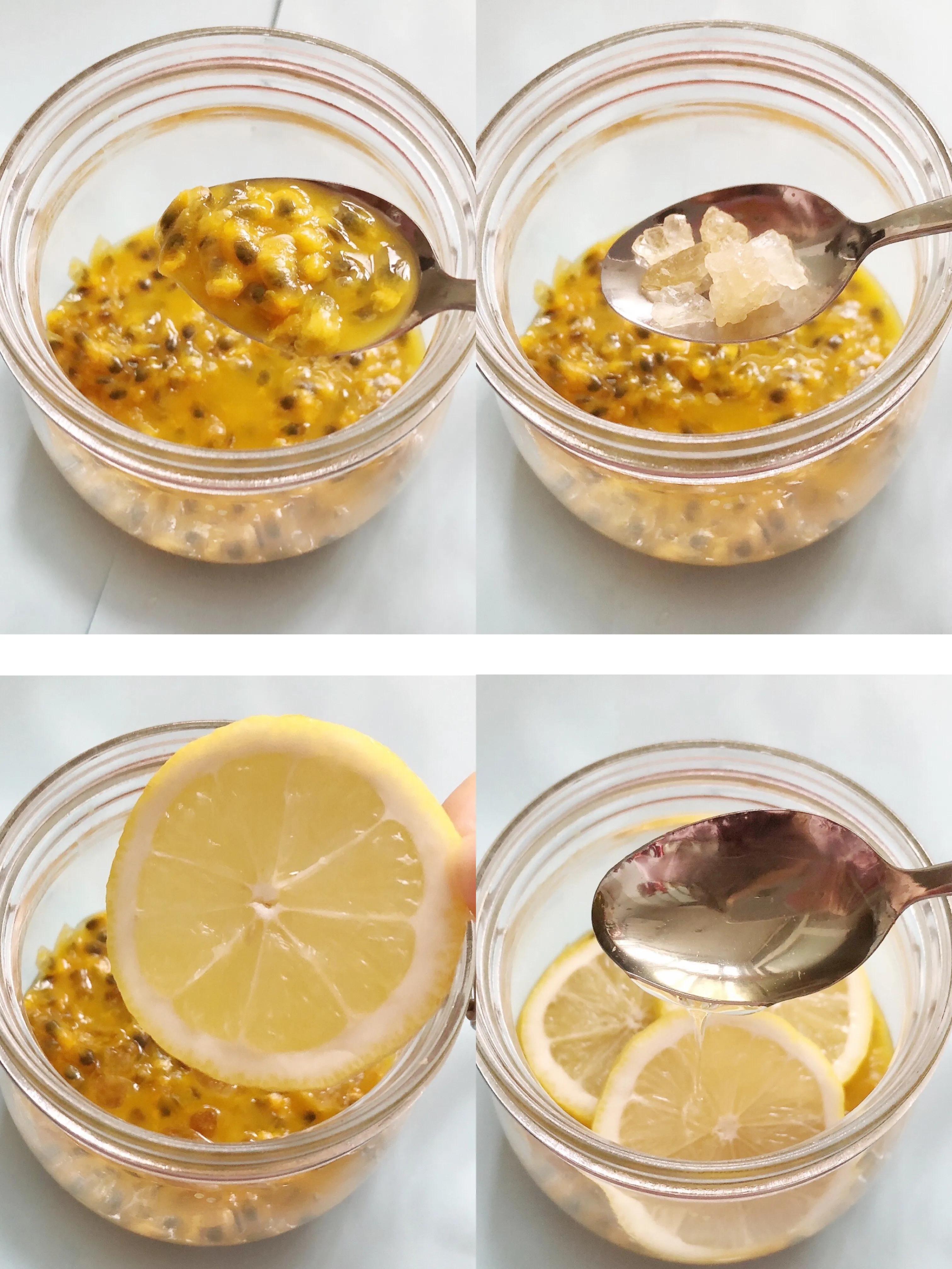 百香果青桔柠檬茶的做法,夏日清凉柠檬百香果茶