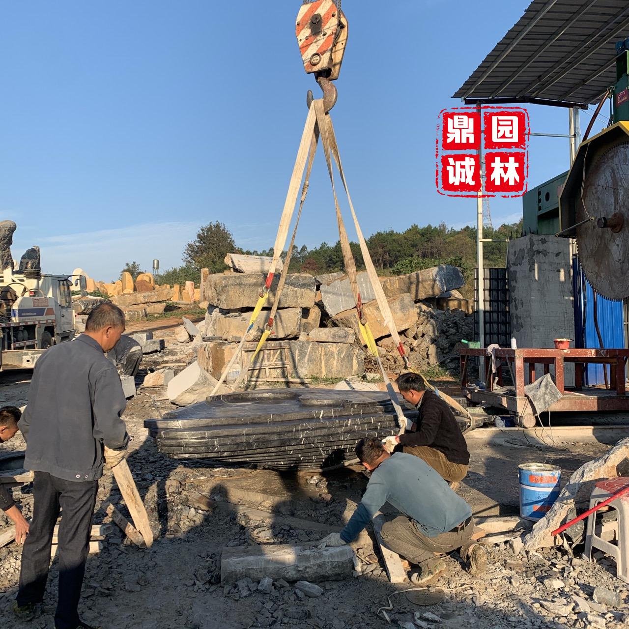 黑山石水钵造型设计,黑山石水钵图片大全