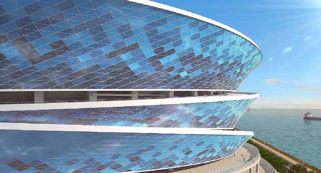 中国首座三面环海的世界级足球场,亚洲十座顶级足球场