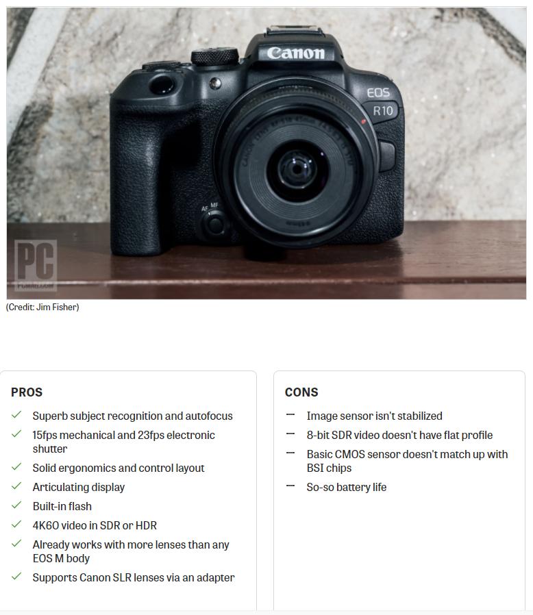 PCmag佳能EOSR10测评：对焦很屌，传感器有点拉