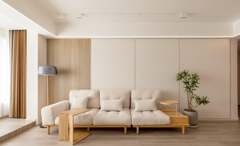 原木风装修115平多少钱,115平原木极简风格