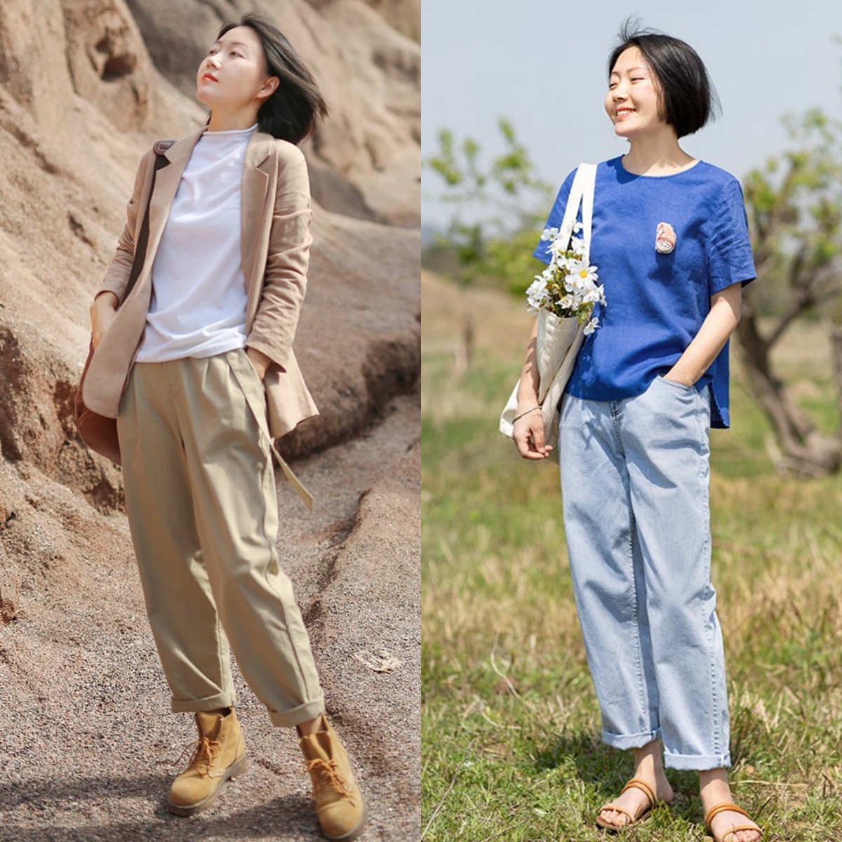 九分裤如何穿搭好看,九分裤的裤子怎么穿才好看