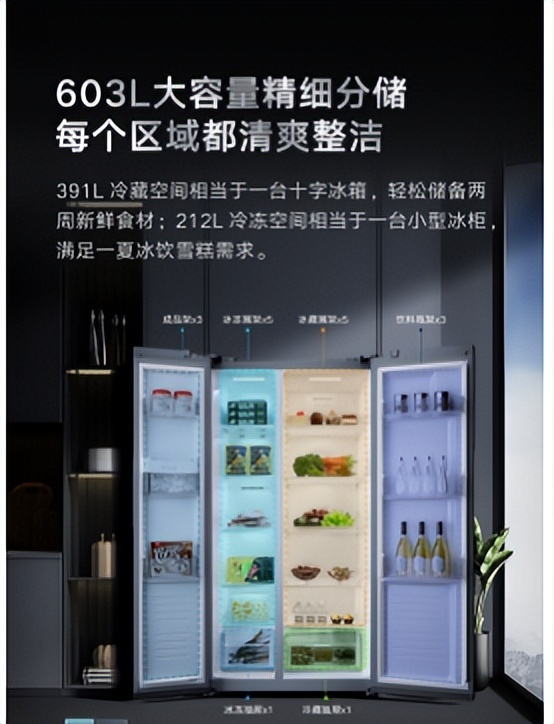 云米450升超薄对开门智能冰箱,云米冰箱275升对开门价格是多少