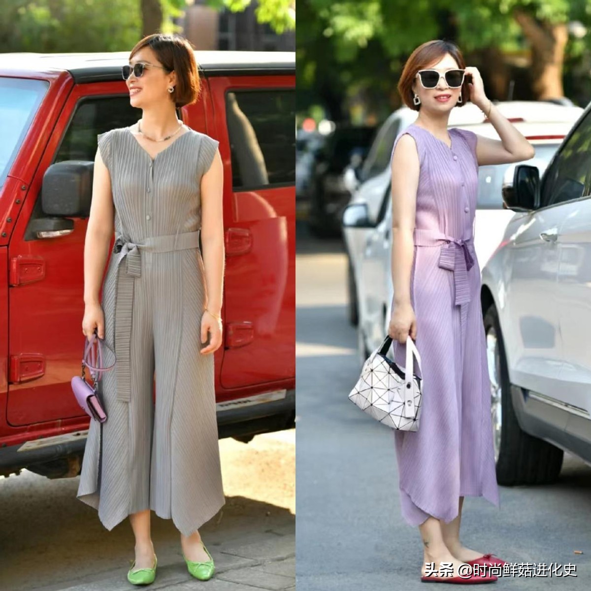 三宅一生女褶皱裤冬季怎么搭,50岁冬天穿搭衬衫搭喇叭裤