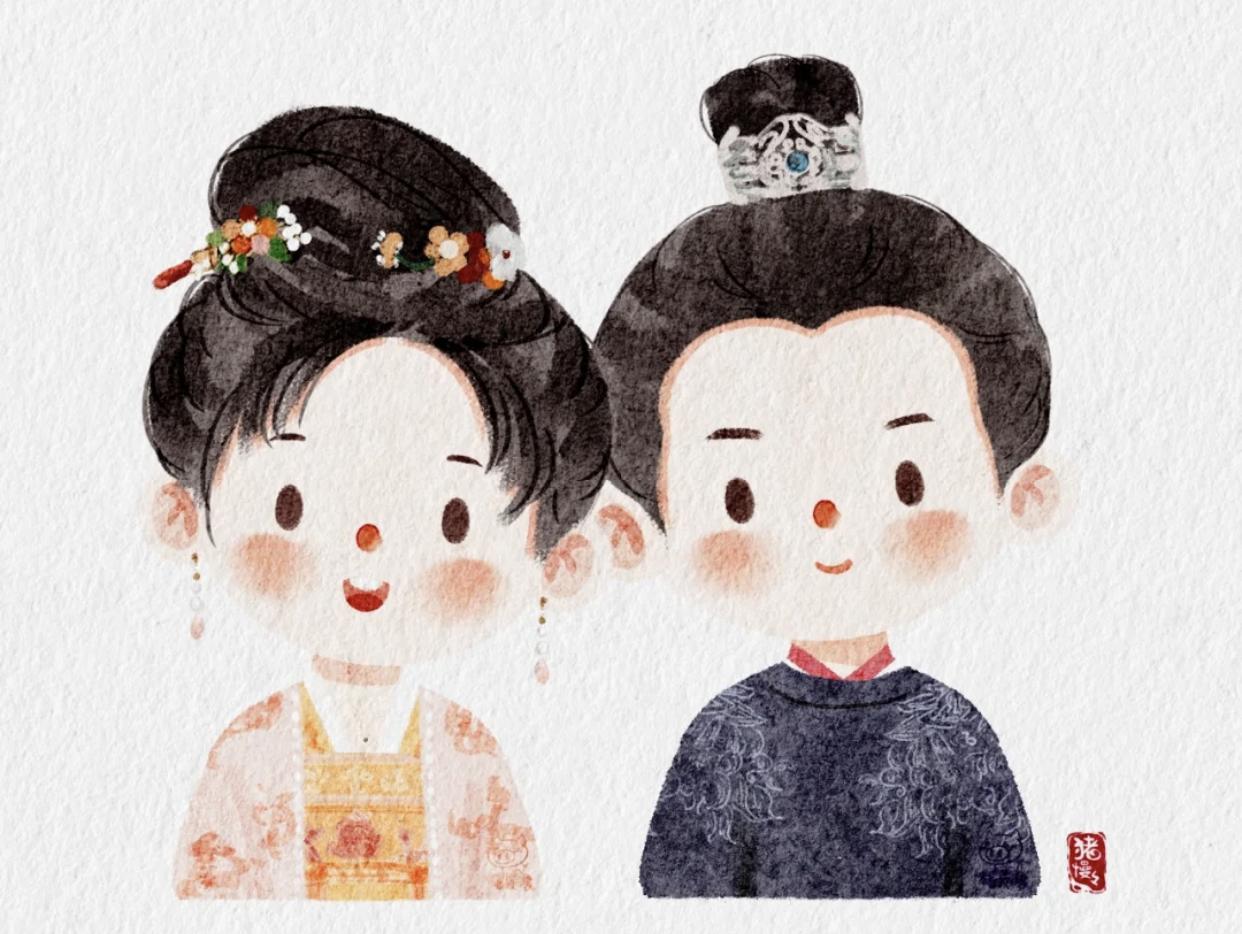 影视剧中的插画,影视剧里的人物插画