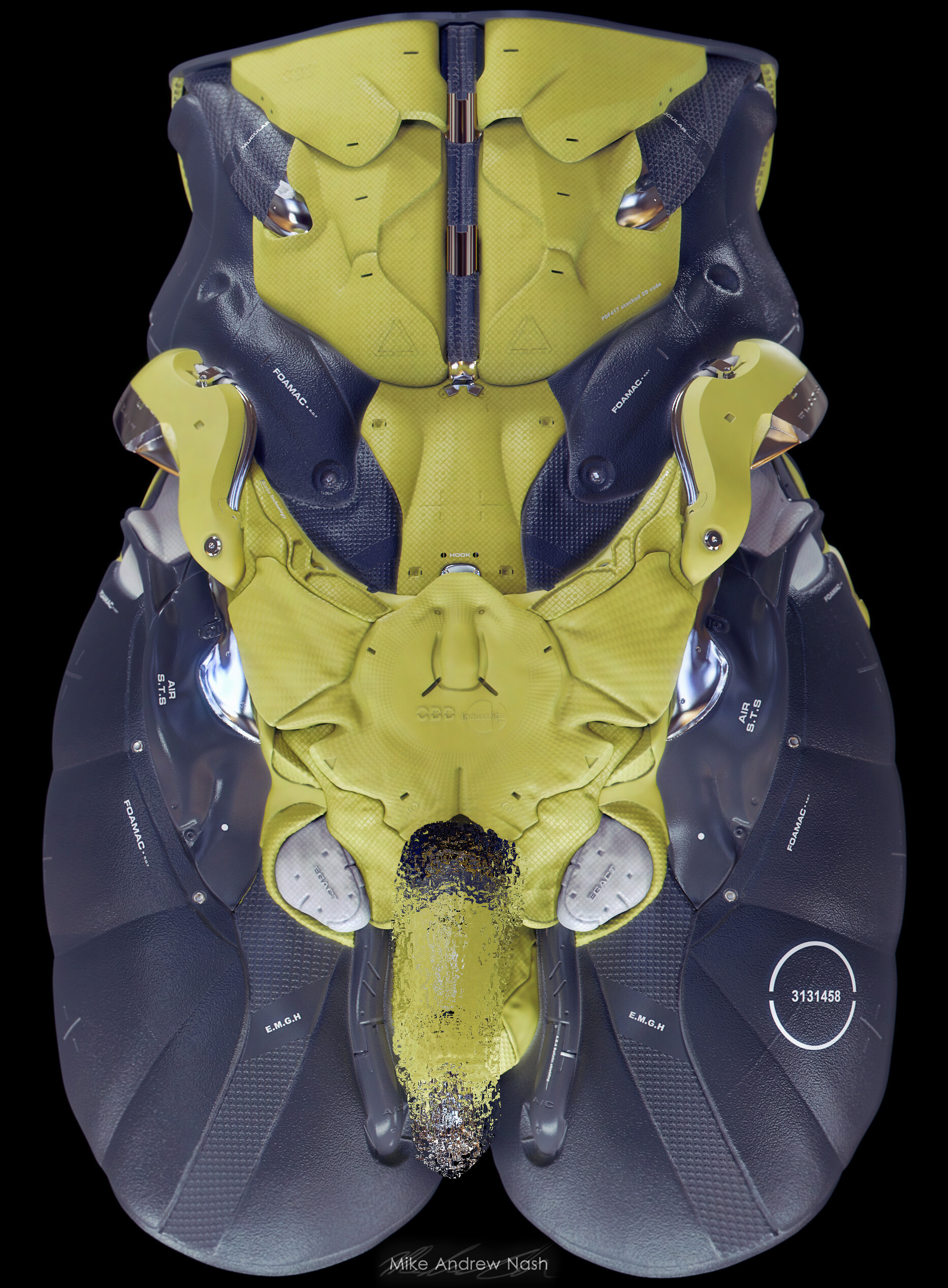 COOL!令人叹为观止的精密机甲穿戴设备｜设计师mikenash作品欣赏