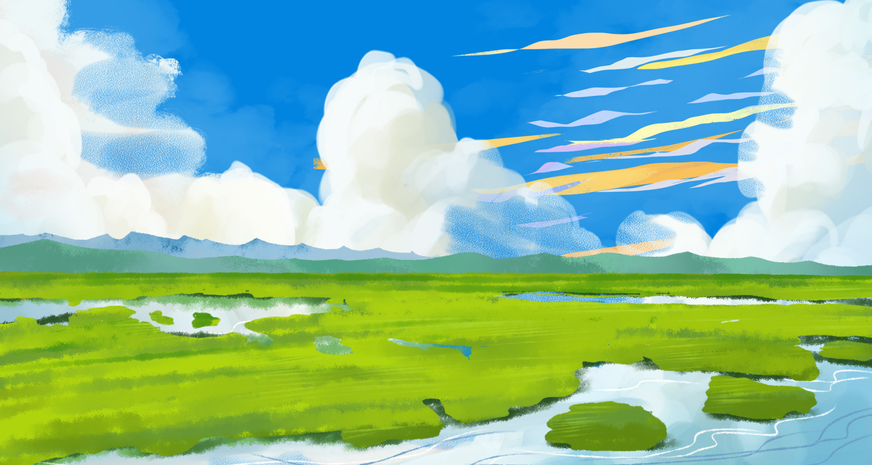 这个夏天一起去看草原的图片,这个夏天就想一个人去看草原