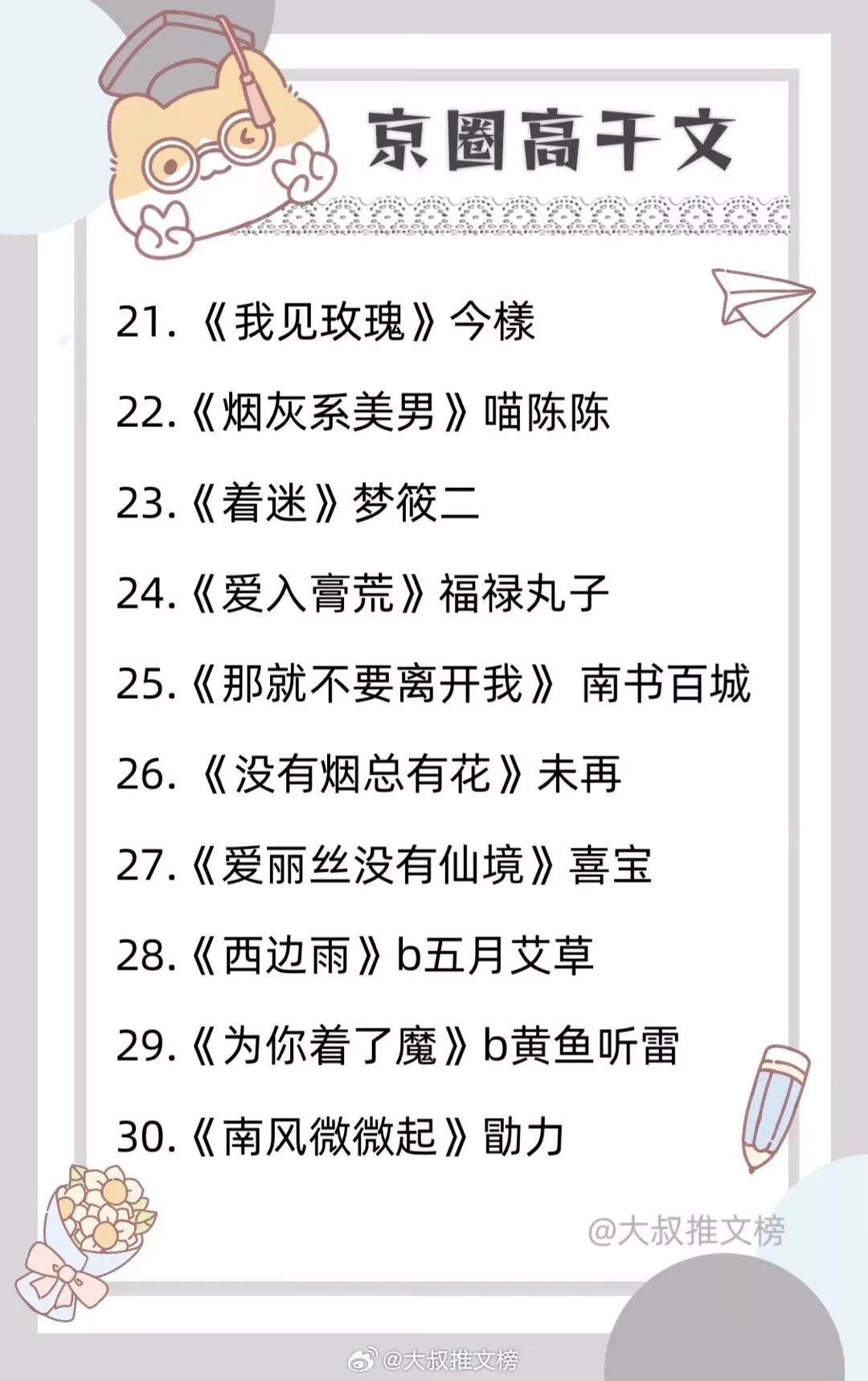最新的京味高干小说,看得很爽的小说推荐高干文