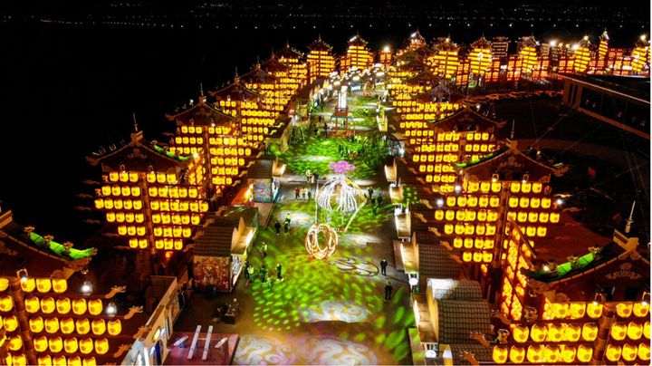 青州不夜城景观灯,青州中都不夜城