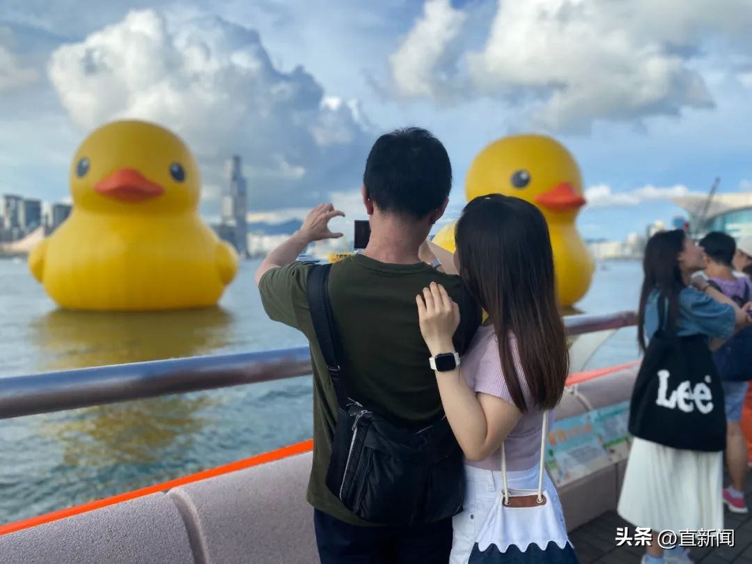醒目！大黄鸭“游”进维港丨香港一日
