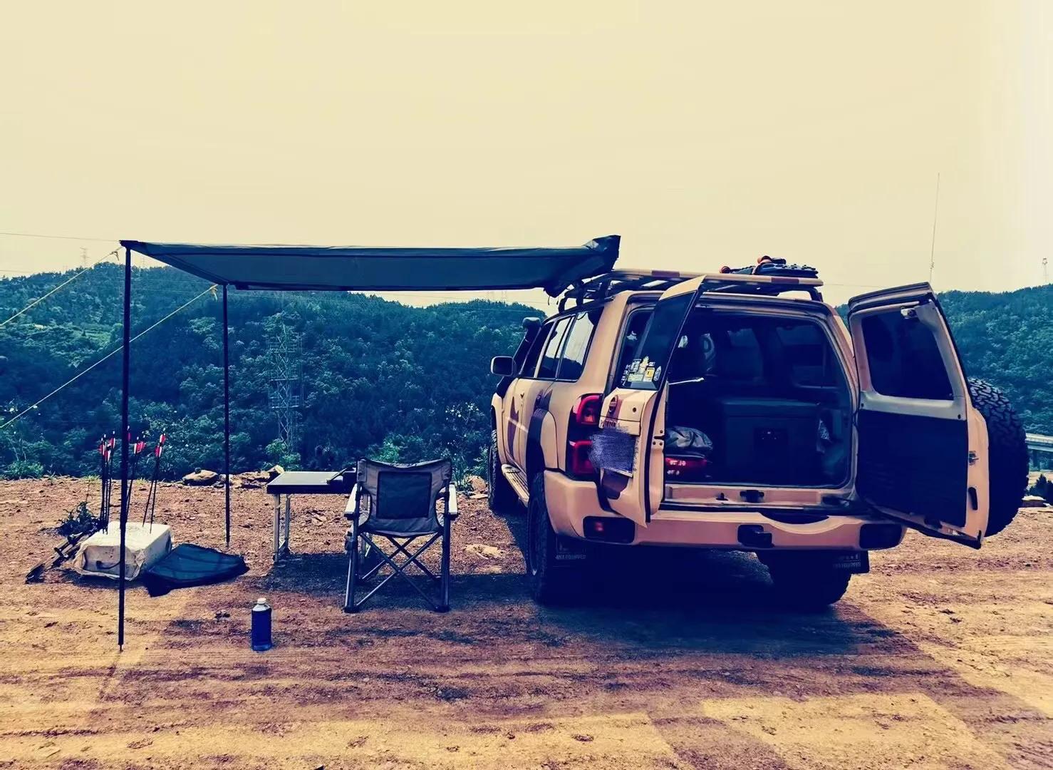 澳洲TJM遮阳帘 侧帐 天幕带灯防水 upf50防晒