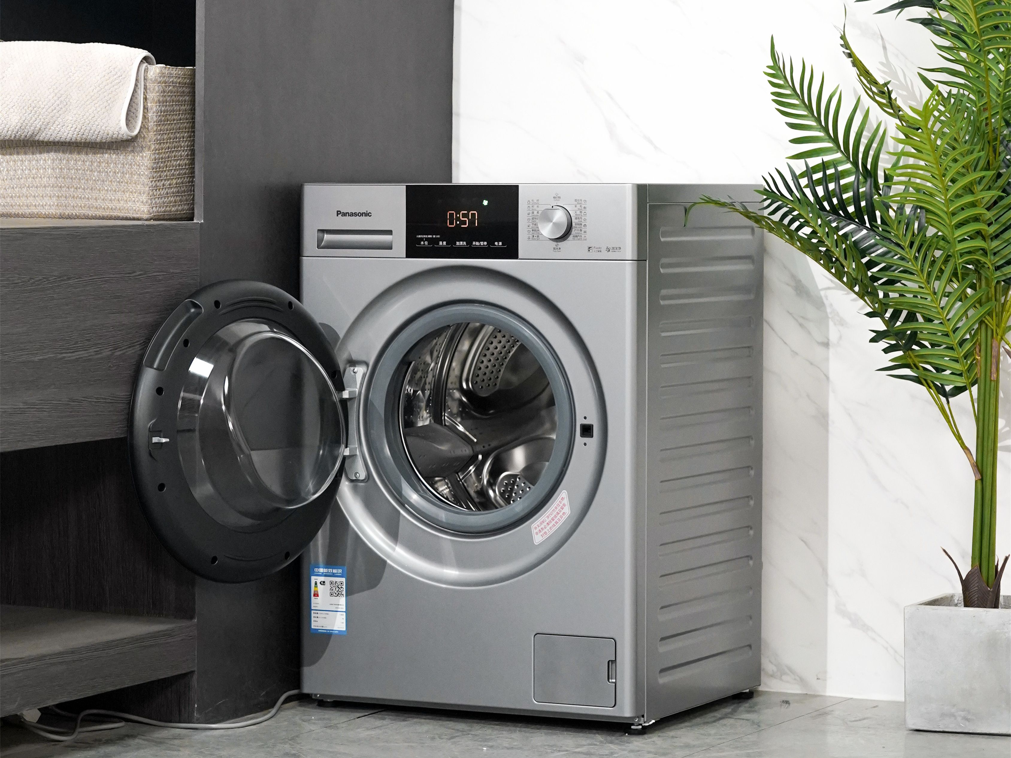 健康洗衣机洗干净衣服,松下全自动滚筒洗衣机xqg100-3n1s