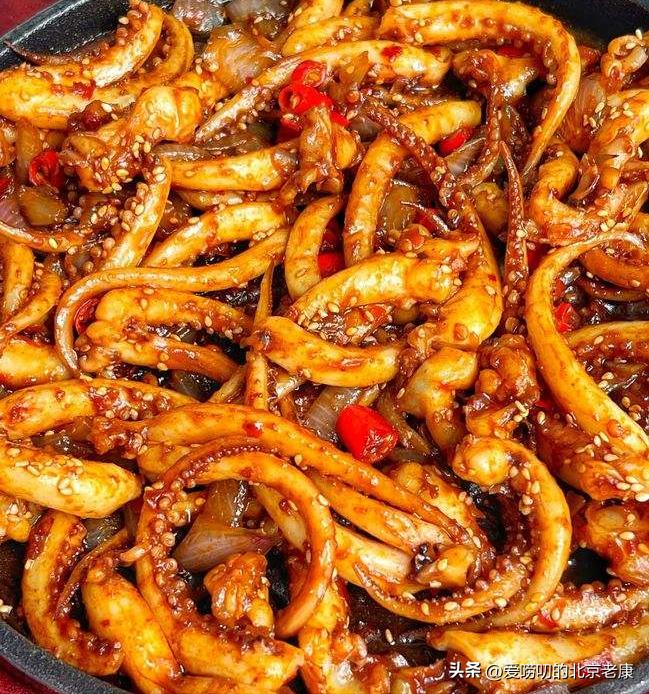 鱿鱼须怎么炒又嫩又好吃甜辣,剩下的凉拌甜辣鱿鱼须如何吃