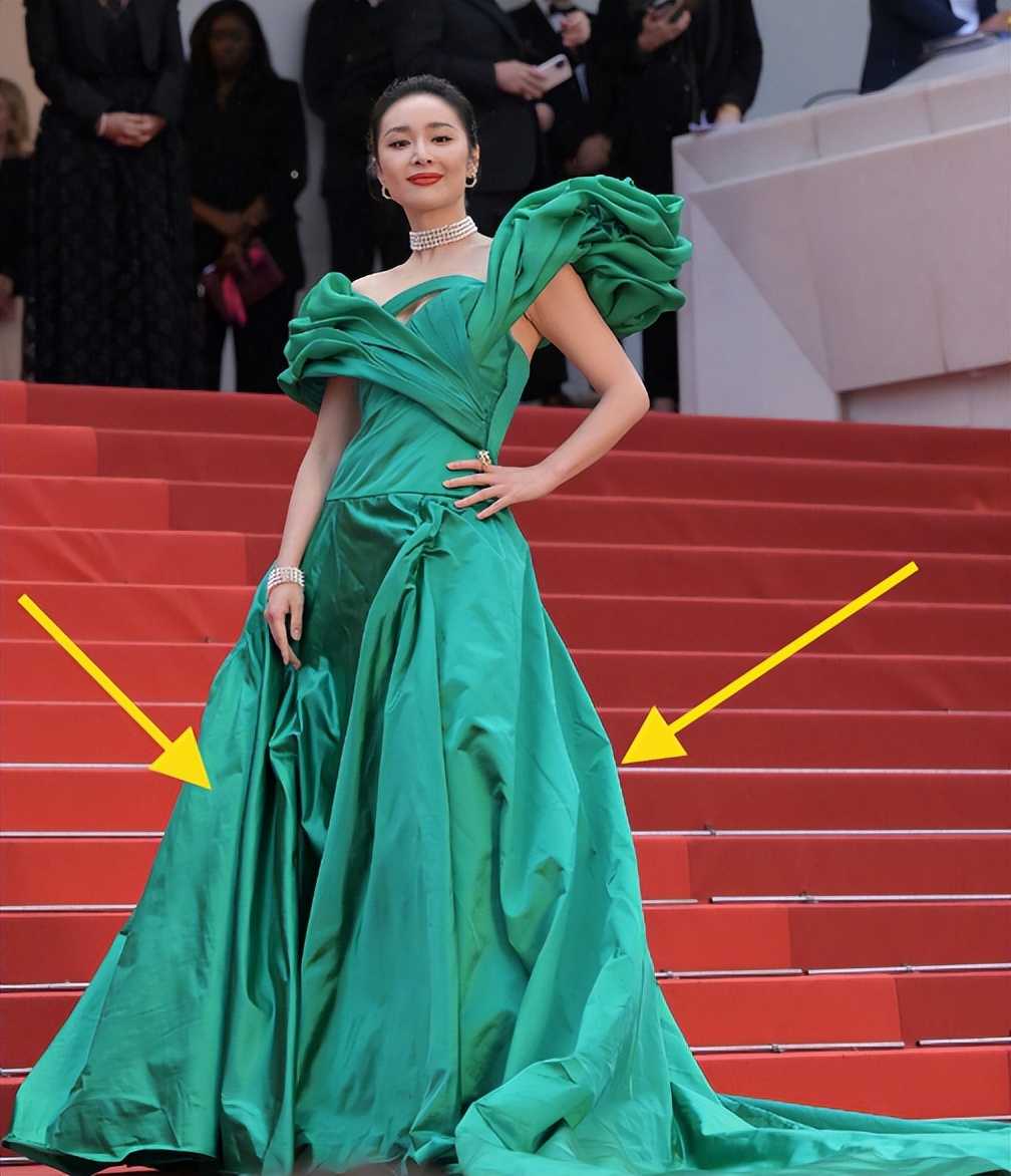 高叶戛纳红毯戴珍珠项链被吐槽,高叶谈戛纳红毯礼服