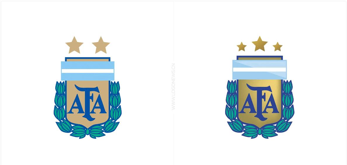 阿根廷夺冠换主将,阿根廷国家队新logo