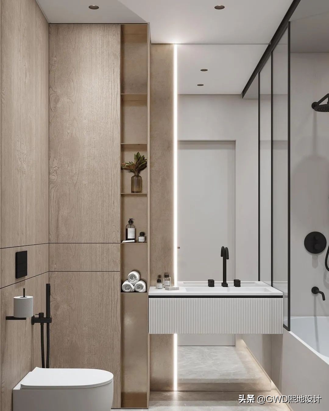 最美卫生间装修效果图,2021最火卫生间设计效果图