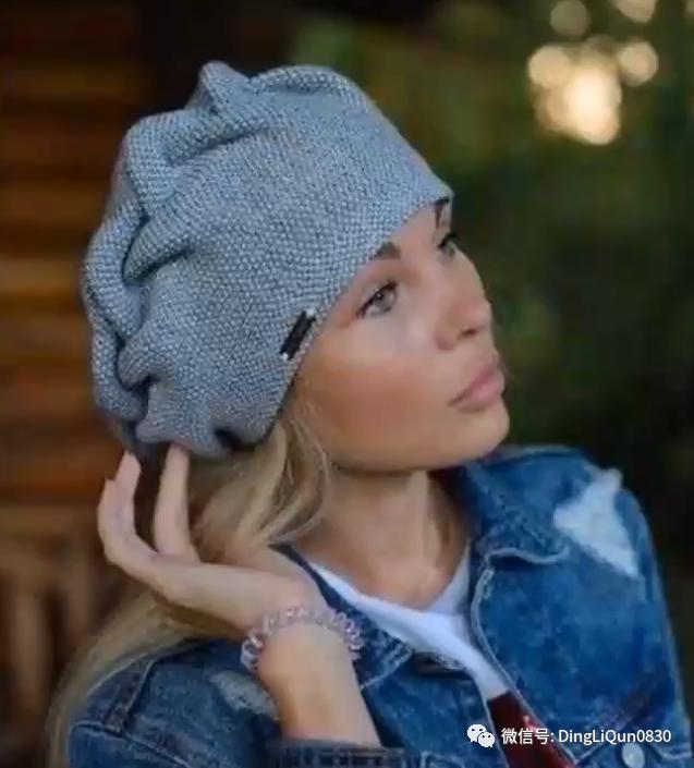 针织帽贝雷帽,针织时尚贝雷帽高级感