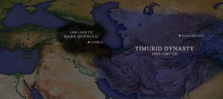 在黑羊王朝时期，中亚地区的鲜花饼，受当地人民的喜爱程度