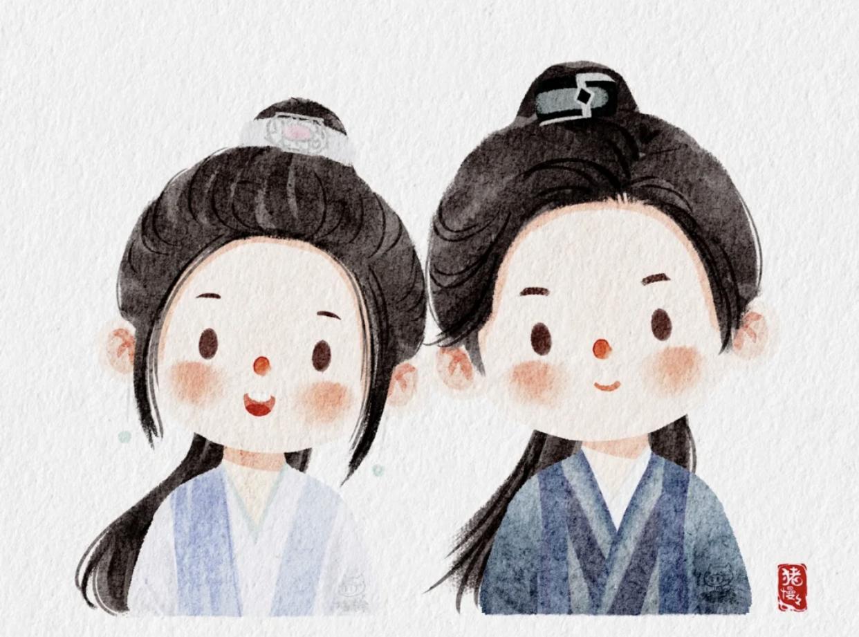 影视剧中的插画,影视剧里的人物插画