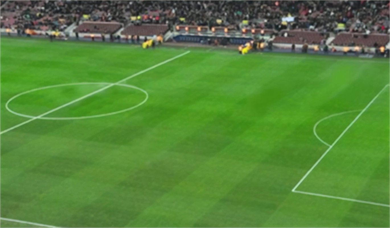 足球场草坪为什么深浅不一,足球场地草坪为什么深浅不一