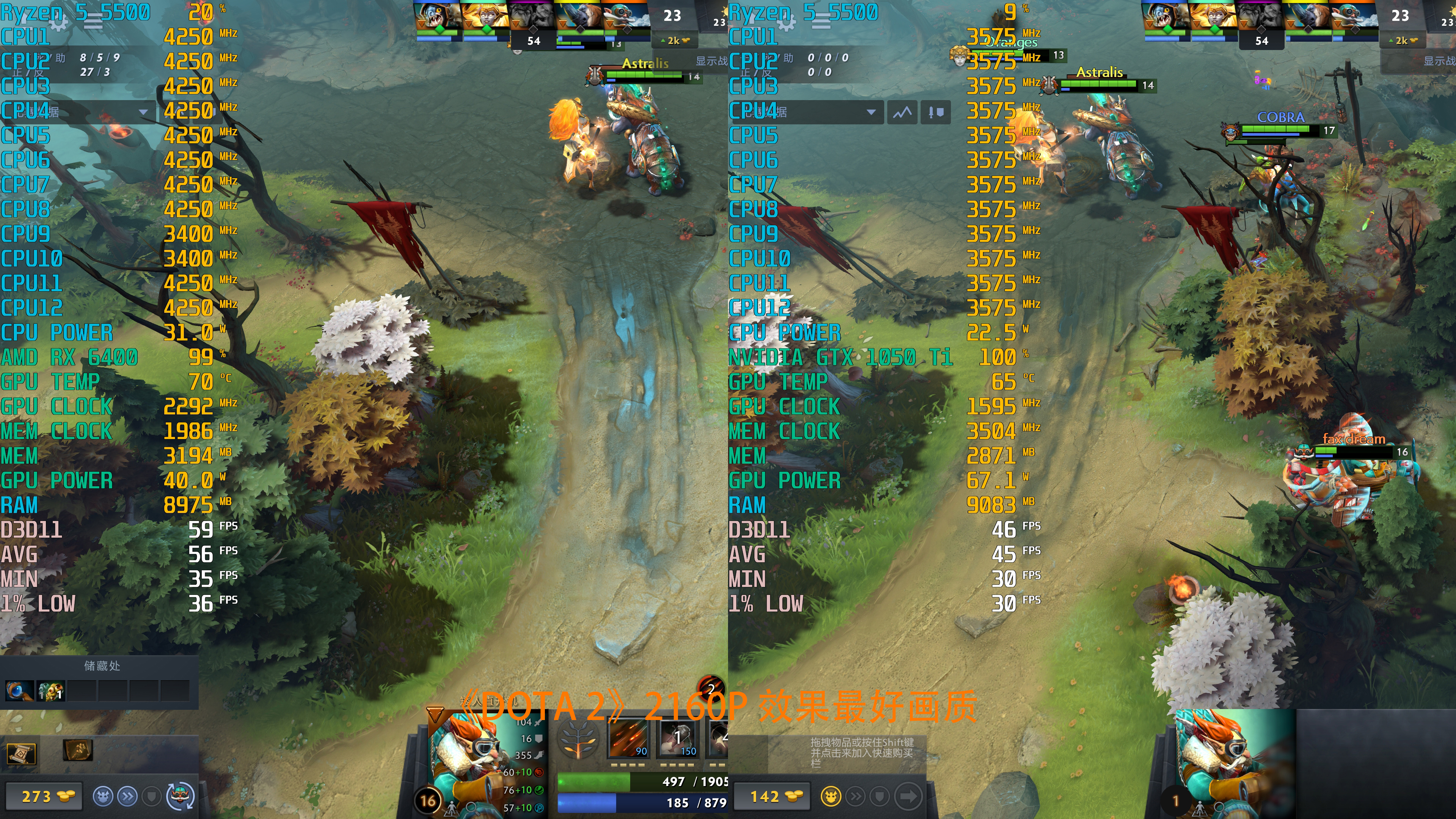 全新千元亮机卡怎么选，RX6400对比GTX1050Ti实测告诉你