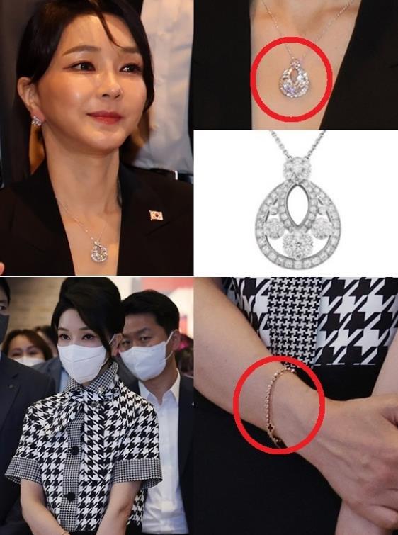 韩国第一夫人戴价值30万项链,韩国第一夫人戴的项链