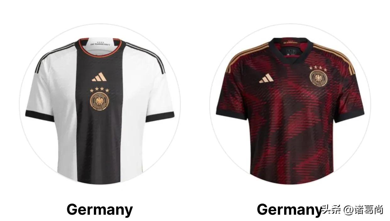 德国历届世界杯客场球衣,四冠王德国