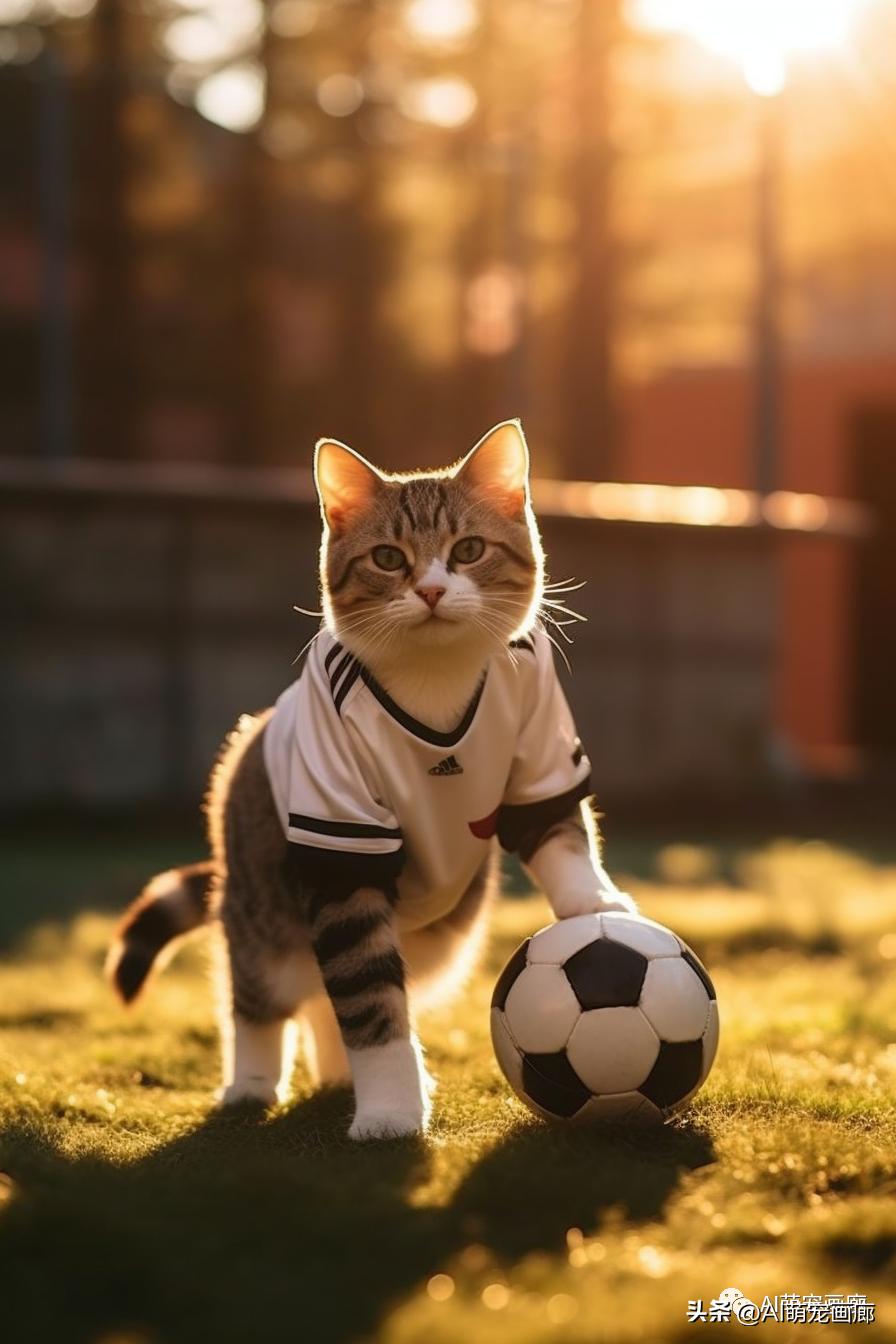 足球比赛闯进来一只猫,足球比赛出现了一只小猫