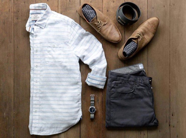 夏日男士衬衫穿搭,中青年男士夏日穿搭