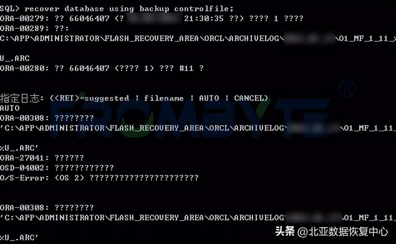 oracle数据库灾难恢复,oracle数据库文件丢失数据恢复
