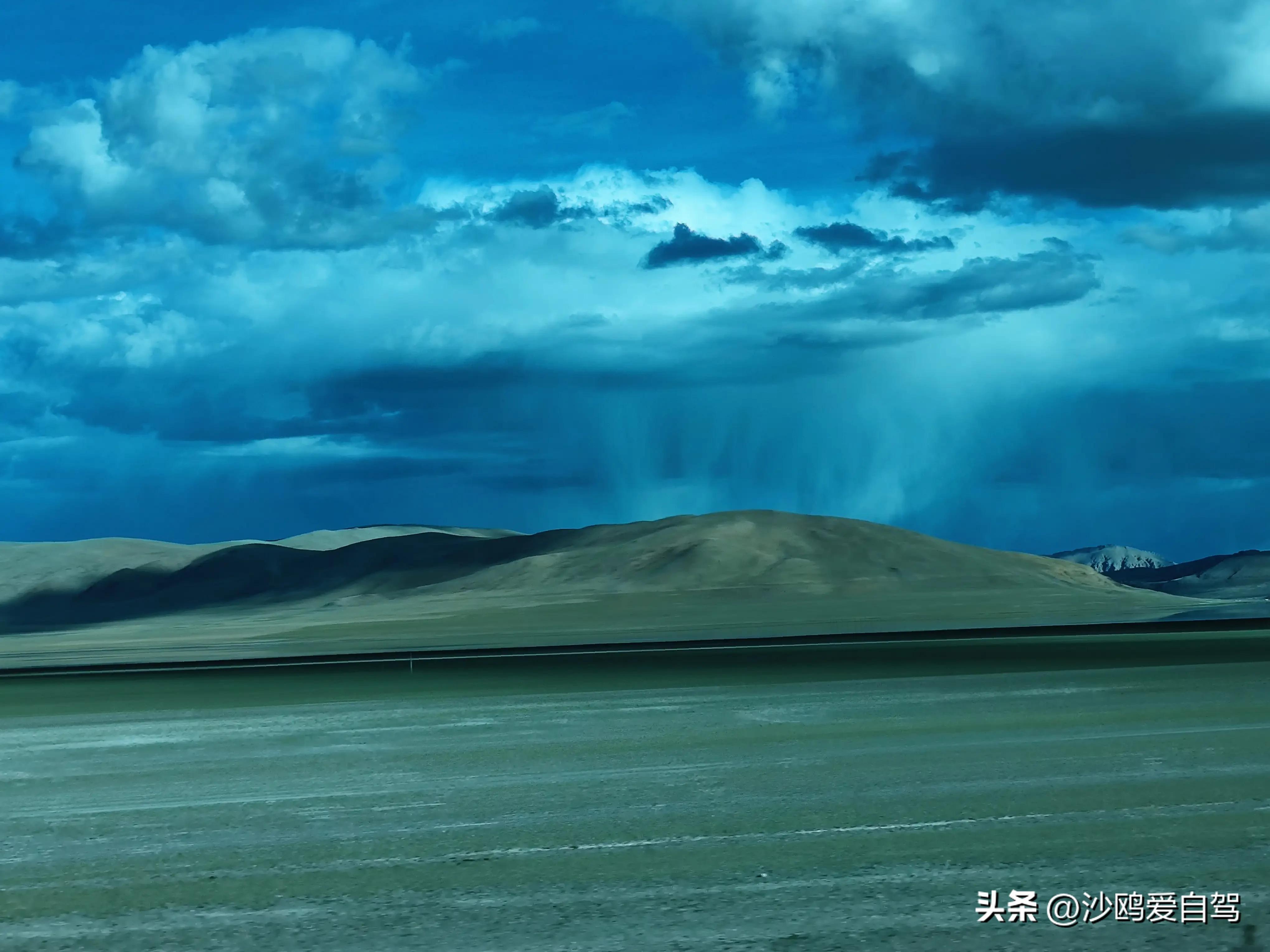 自驾四进*藏西***疆新**第12天:人在囧途:当惹雍措圣湖边陷车,轮胎鼓包