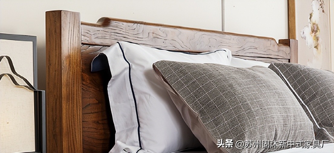 原木家具新中式空间,小户型全套原木家具风格