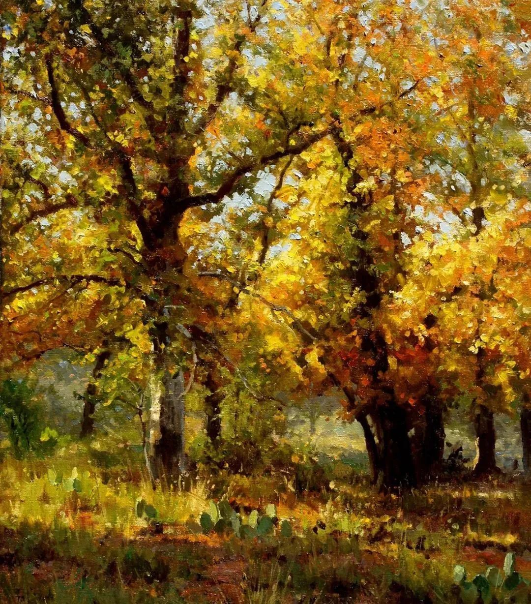 大师笔触生动的风景油画,视觉冲击力很强的风景油画图片