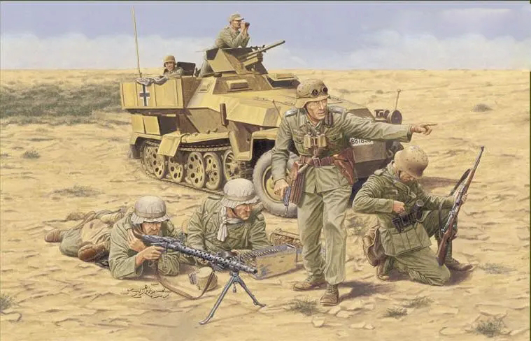 二战德军装甲部队彩绘,二战士兵的彩绘