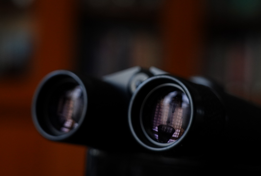 战争时期的老式军用望远镜,战争年代的18倍望远镜