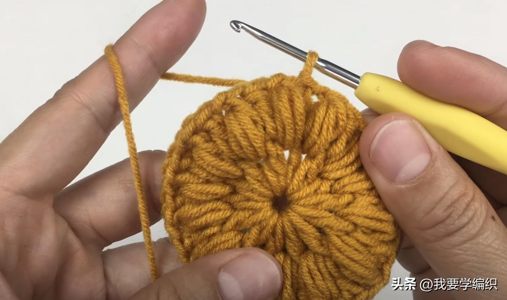 天冷了给自己钩一顶帽子,天冷了注意头部保暖