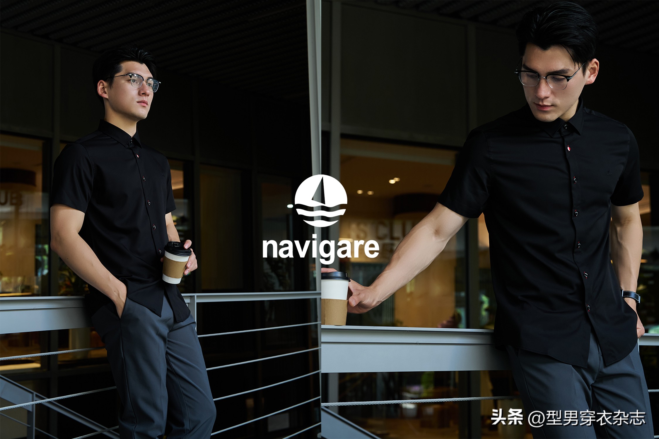 男士商务短袖衬衫折叠视频,夏天男士短袖衬衫怎么穿出高级感