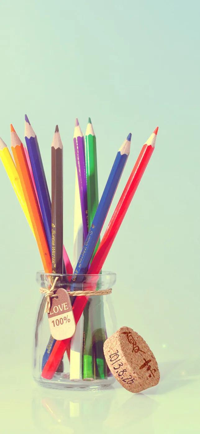 壁纸上的铅笔痕迹怎么清除,手机壁纸彩铅画