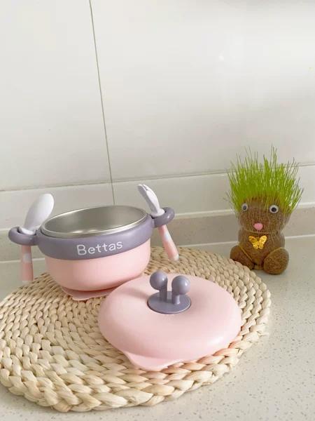 有它不怕宝宝吃饭慢了，冬日必备贝肽斯保温碗！