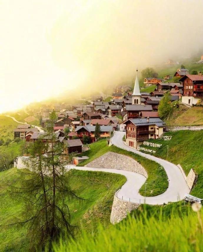 背景图冰岛,瑞士城市风光