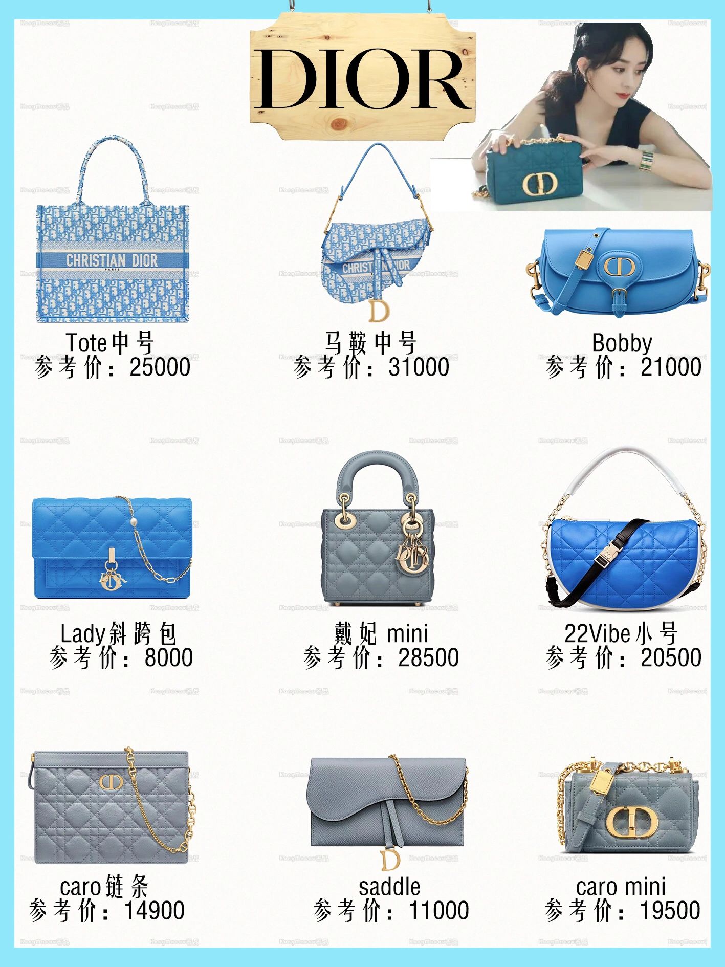 包包推荐小众高级感色,最潮蓝色系包包品牌合集