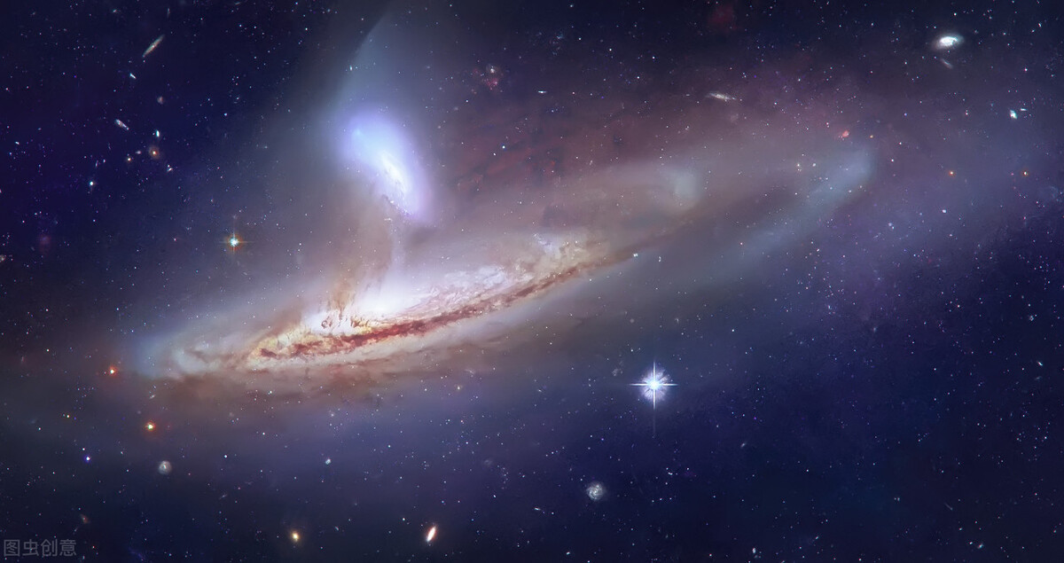 银河系直径横跨200万光年,银河系直径放大到50万光年